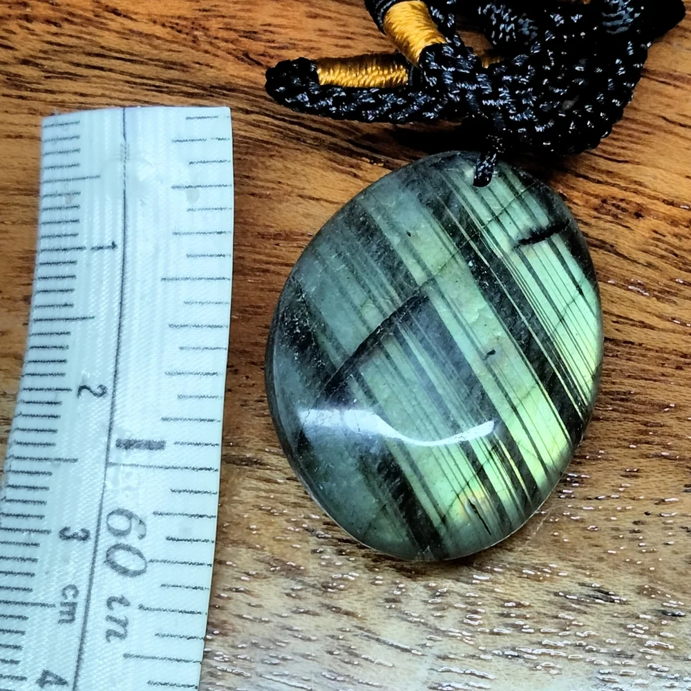 Labradorite Colorful Flash Rope Necklace - Picture 2 of 3